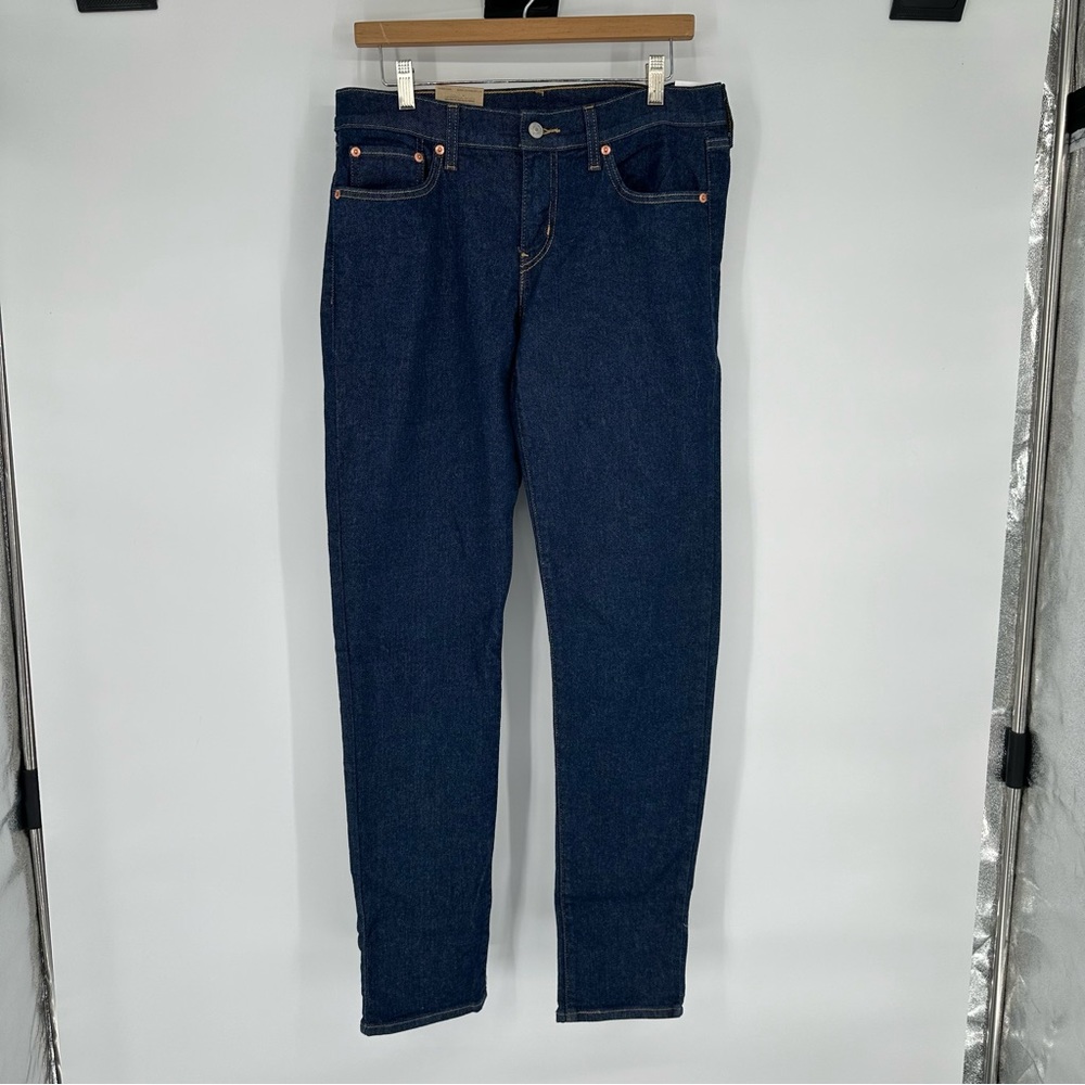 NEW Levi’s Dark Wash Mid Rise Boyfriend Jeans Sz 28x32
